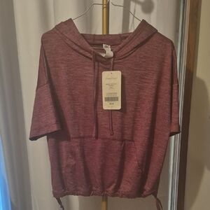 Fabletics NWT Short Sleeve Hoodie Size M